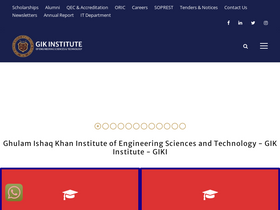 'giki.edu.pk' screenshot