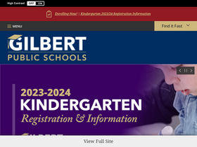 'gilbertschools.net' screenshot