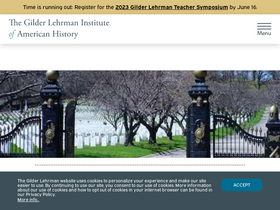 'gilderlehrman.org' screenshot