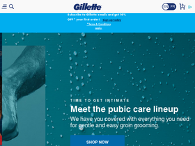 'gillette.ca' screenshot