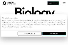 'ginkgobioworks.com' screenshot