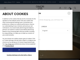 'ginori1735.com' screenshot