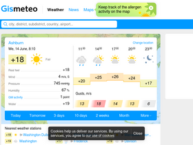 'gismeteo.com' screenshot