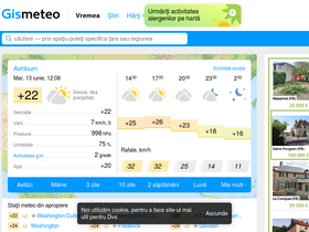'gismeteo.ro' screenshot