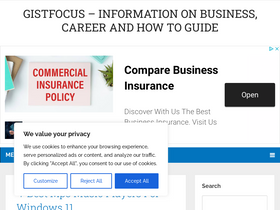 'gistfocus.com' screenshot