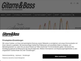 'gitarrebass.de' screenshot