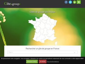 'gitedegroupe.fr' screenshot