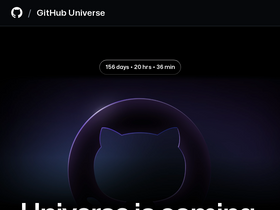 'githubuniverse.com' screenshot