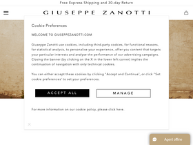'giuseppezanotti.com' screenshot