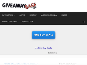 'giveawaybase.com' screenshot