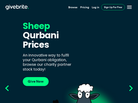 'givebrite.com' screenshot