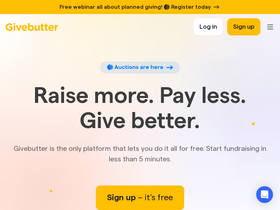 'givebutter.com' screenshot