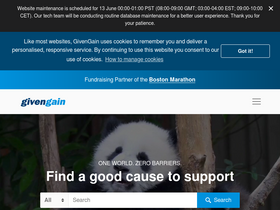 'givengain.com' screenshot