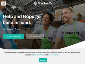 'givesendgo.com' screenshot