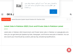 'gk-jobs.com' screenshot