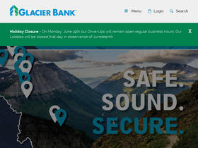 'glacierbank.com' screenshot