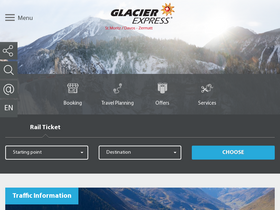'glacierexpress.ch' screenshot