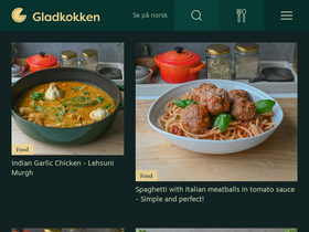 'gladkokken.com' screenshot