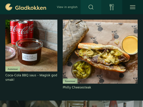 'gladkokken.no' screenshot