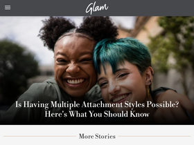 'glam.com' screenshot