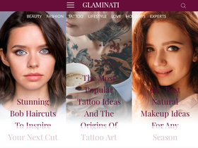 'glaminati.com' screenshot