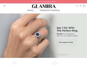'glamira.com' screenshot