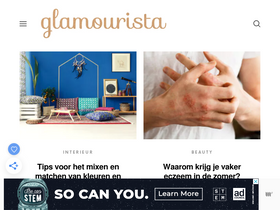 'glamourista.nl' screenshot