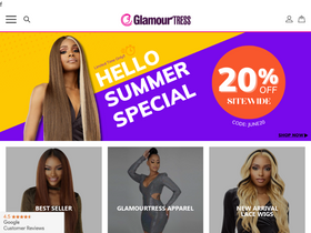 'glamourtress.com' screenshot