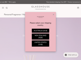 'glasshousefragrances.com' screenshot