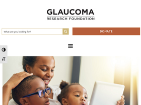'glaucoma.org' screenshot