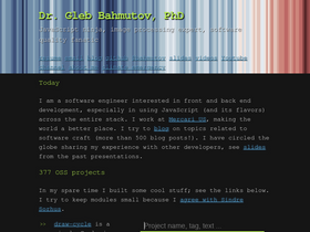 'glebbahmutov.com' screenshot