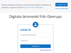 'gleerupsportal.se' screenshot