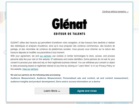 'glenat.com' screenshot