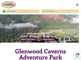 'glenwoodcaverns.com' screenshot