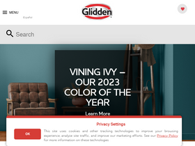 'glidden.com' screenshot