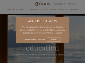 'glion.edu' screenshot