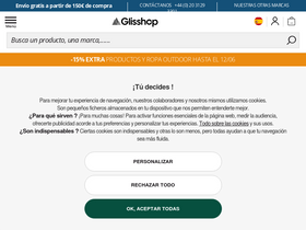 'glisshop.es' screenshot