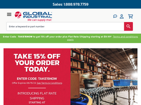 'globalindustrial.com' screenshot