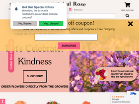 'globalrose.com' screenshot
