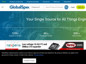 'globalspec.com' screenshot