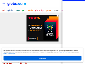'globo.com' screenshot