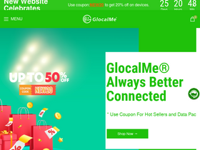 'glocalme.com' screenshot