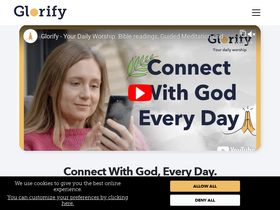 'glorify-app.com' screenshot