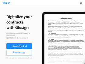 'glosign.com' screenshot
