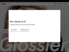 'glossier.com' screenshot