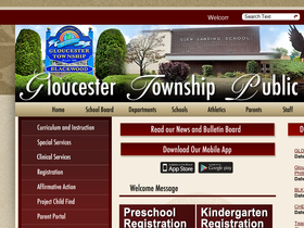 'gloucestertownshipschools.org' screenshot