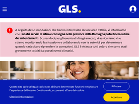 'gls-italy.com' screenshot
