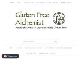 'glutenfreealchemist.com' screenshot