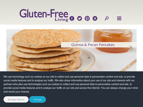 'glutenfreeliving.com' screenshot
