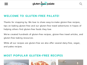 'glutenfreepalate.com' screenshot